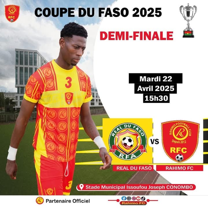 Coupe du Faso : Rahimo FC écrase le Réal du Faso et décroche son ticket pour la finale