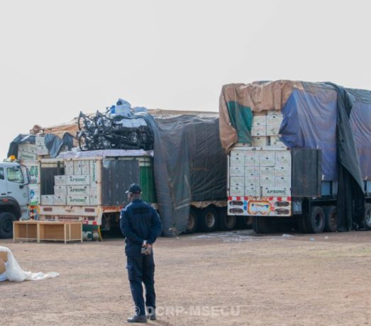 Lutte contre le financement du terrorisme : Saisie de trois camions transportant 900 motos et 164 tricycles
